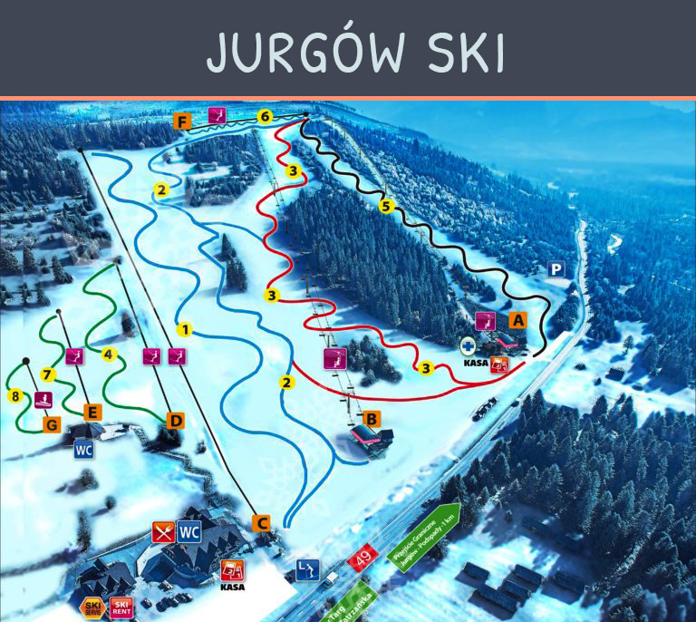 biała szkoła w górach- stok Jurgów Ski